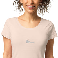 Centered "I'm Quiet For A Reason" organic t-shirt