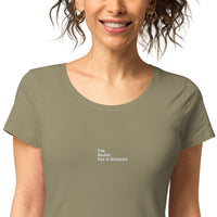 Centered "I'm Quiet For A Reason" organic t-shirt