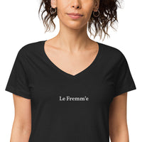 Centered Le Fremm'e Women’s fitted v-neck t-shirt