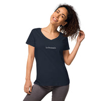 Centered Le Fremm'e Women’s fitted v-neck t-shirt