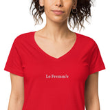 Centered Le Fremm'e Women’s fitted v-neck t-shirt